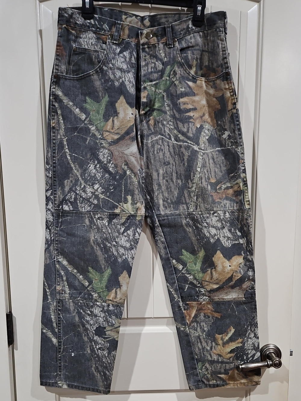 Wrangler Men's Camouflage Relaxed Jeans - 34x30 - Green, Brown, Gray